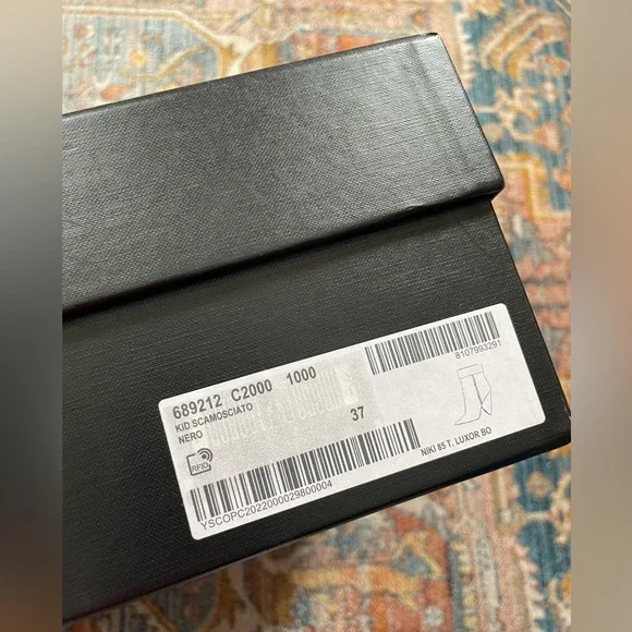 New! Saint Laurent Black Suede Ankle Boots - Picture 4 of 4